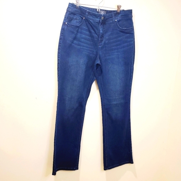 So slimming by chico's boot cut jeans size 1 - Picture 1 of 10
